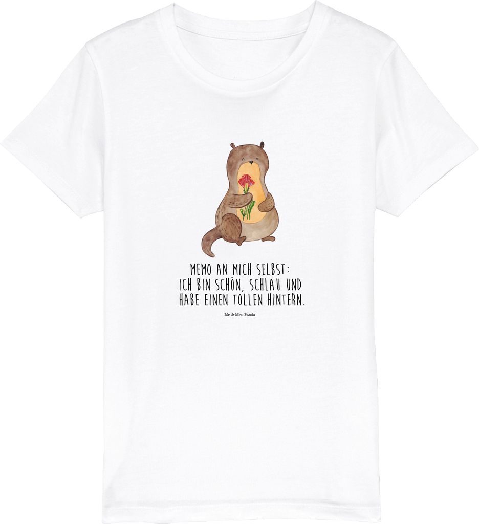 Mr. & Mrs. Panda Kleinkinder T-Shirt Otter Blumenstrauß 7-8 Produktbild 