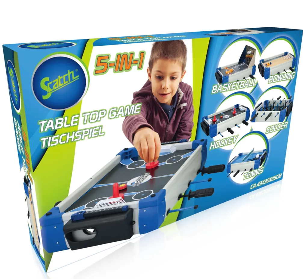 Jeu de société actif 5 en 1 - Table de sport pour enfants et famille