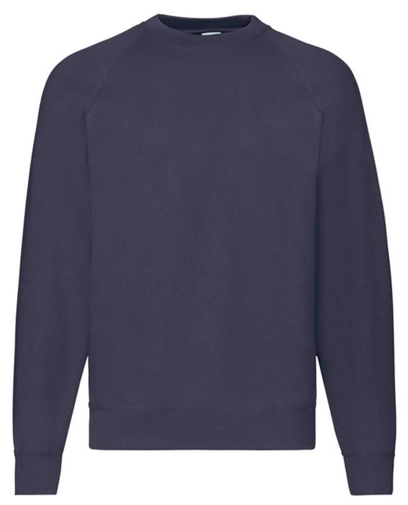 Fruit of the Loom - "Classic" Sweatshirt für Herren/Damen Uni Raglanärmel LT2391 (M) (Marineblau)
