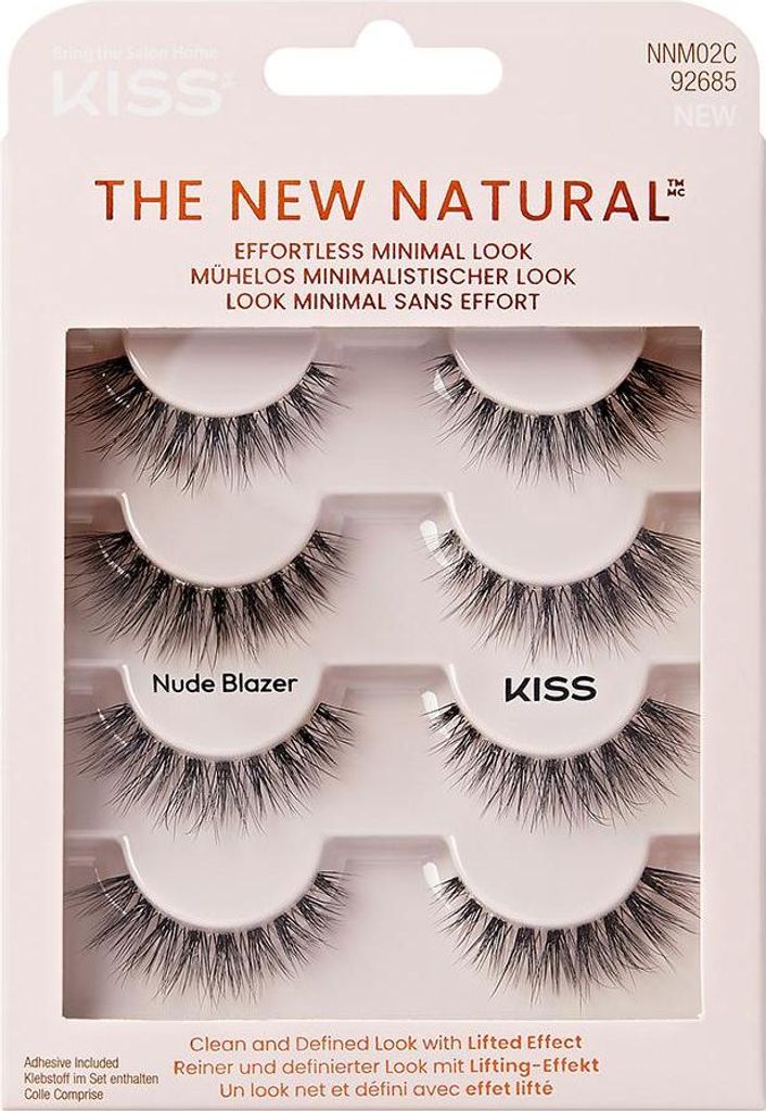 Kiss | Künstliche Wimpern - Schwarz - 4 Paar - Wimpernverlängerung - Falsche Wimpern
