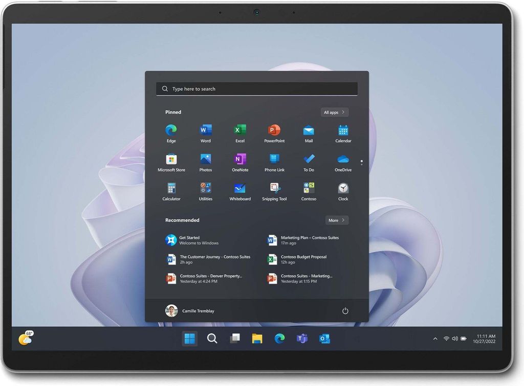 Microsoft Surface Pro 9 for Business Platinum, 13" Touch, Produktbild 