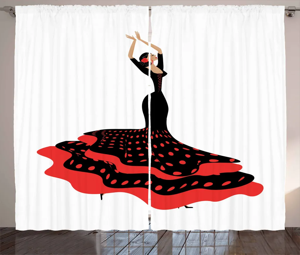 Tenda ABAKUHAUS Flamenco Rustica Grigio e Rosso 280x245cm