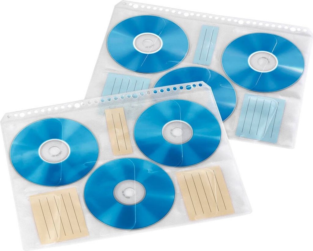 10 hama 6er CD-/DVD-Hüllen transparent Produktbild 
