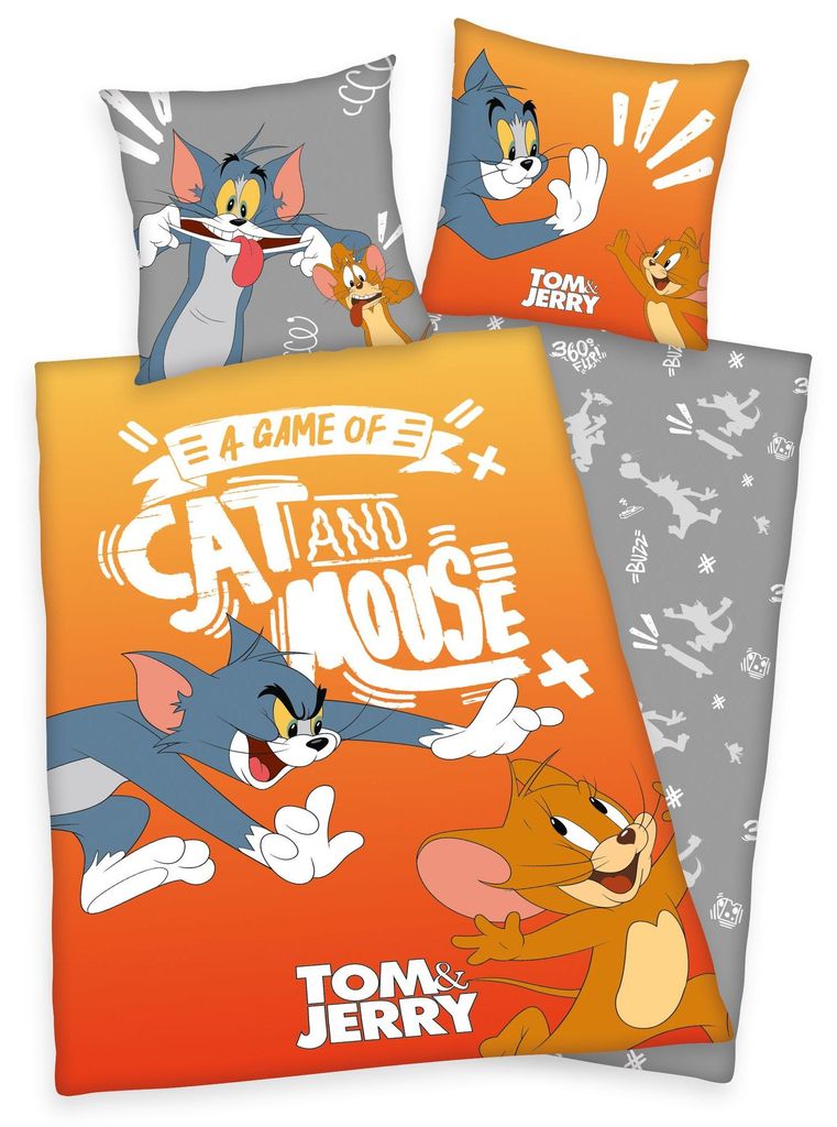Tom & Jerry Bettwäsche / Kinderbettwäsche, 100% Baumwolle ( Produktbild 