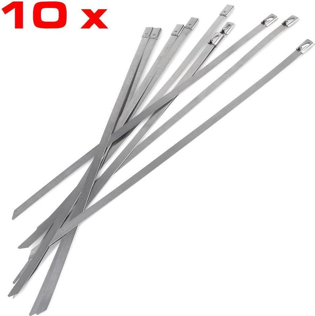Kabelbinder Edelstahl, 10er Set, 8,0 x 300 mm