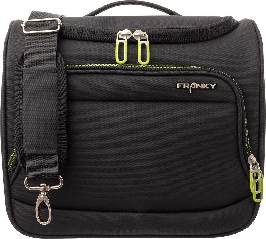 Franky Beautycase T27-B Weichgepäck Reisegpäck black/green