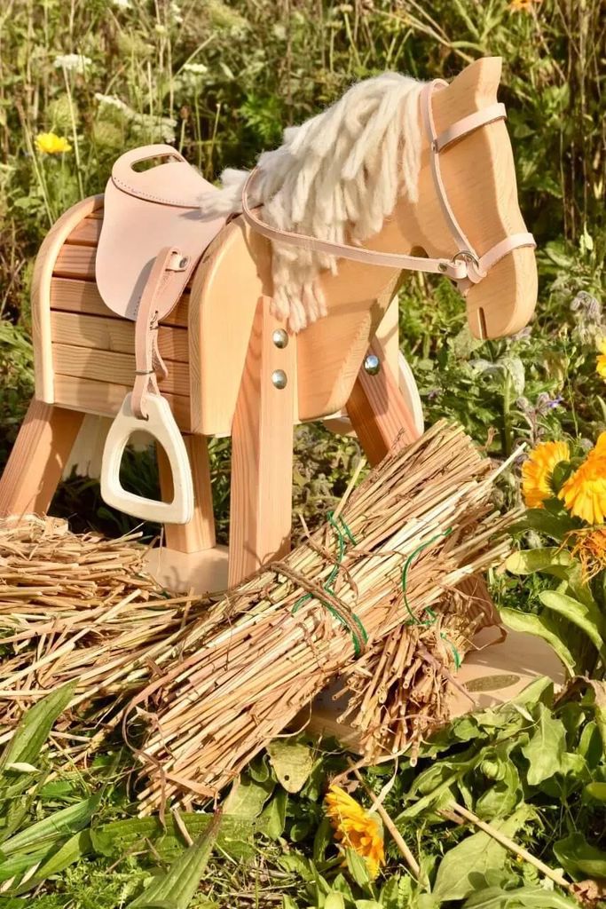 Halfter für kleine Reittiere, natur