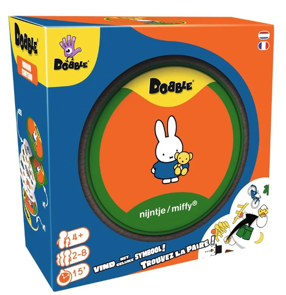 Jeu de société Dobble Miffy : jeu d'observation et rapidité dès 4 ans