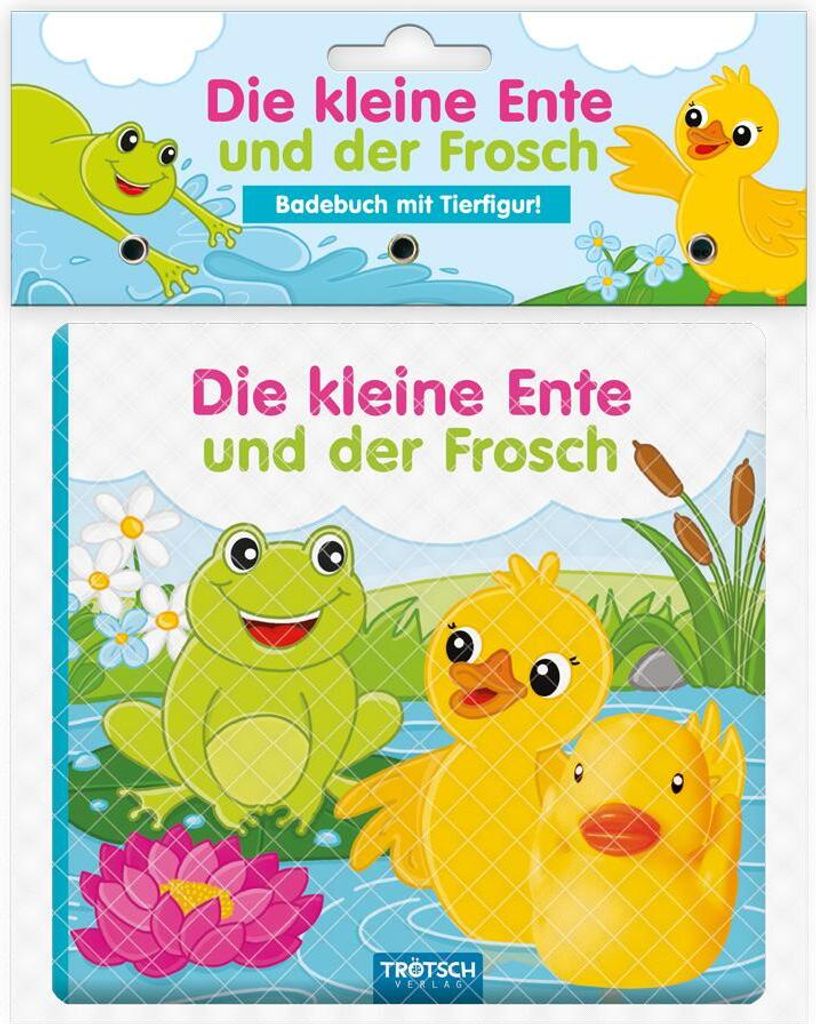 Trötsch Badebuch mit Tierfigur Die kleine Ente und der Frosch