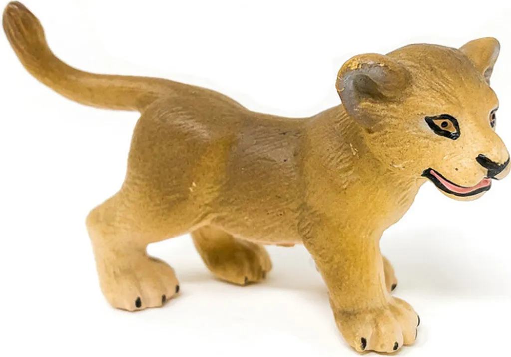 Lionceau debout Schleich 14186 figurine peinte à la main réaliste