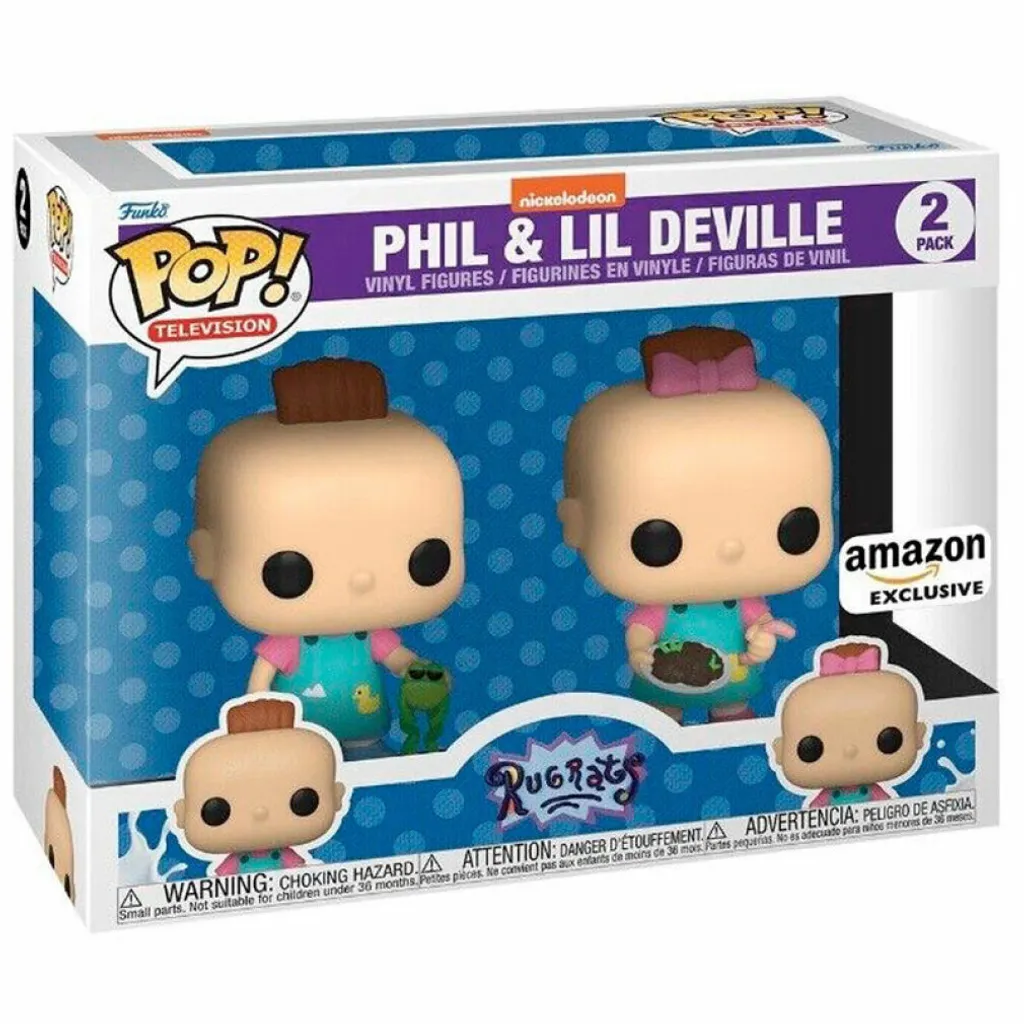 Funko POP Pack 2 figurines Rugrats Phil & Lil Exclusives 9cm - Vinyle
