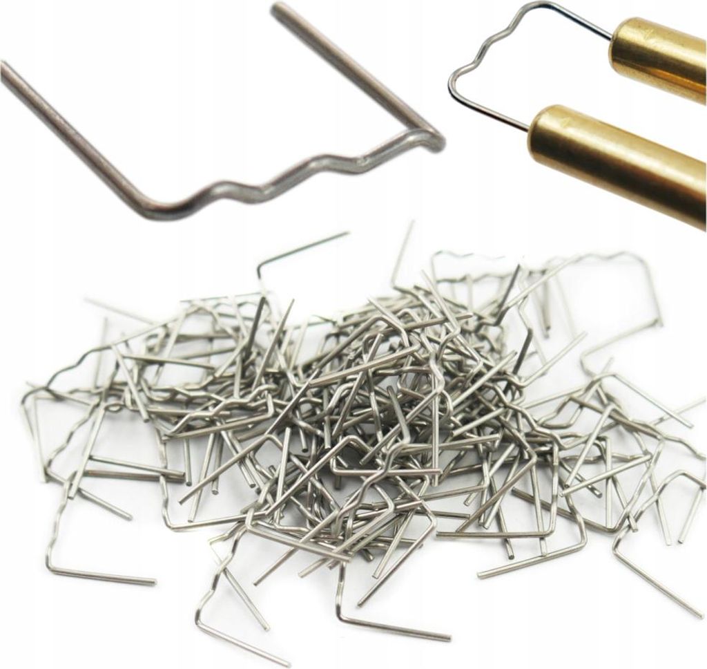 Klammern für Kunststoff RS18 100 Stück flach kleine Welle 0,8 mm für die Reparatur von Kunststoff