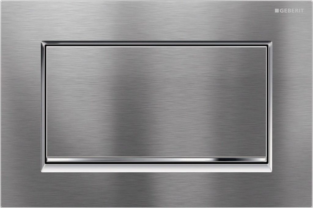 Geberit Sigma10 Betätigungsplatte, für Spül-Stopp-Spülung, verschraubbar, Spülplatte, 115.893.KX.1