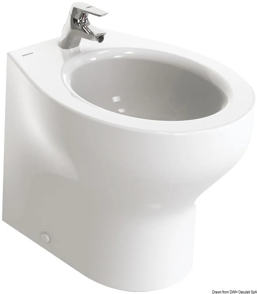 Bidet Posé au Sol TECMA Silence Plus 2G - Sanitaire Design et Silencieux