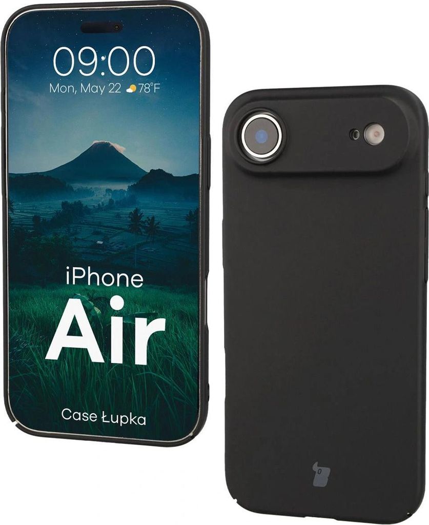 Handyhülle für iPhone Air, Bizon Case Lupka, Schwarz