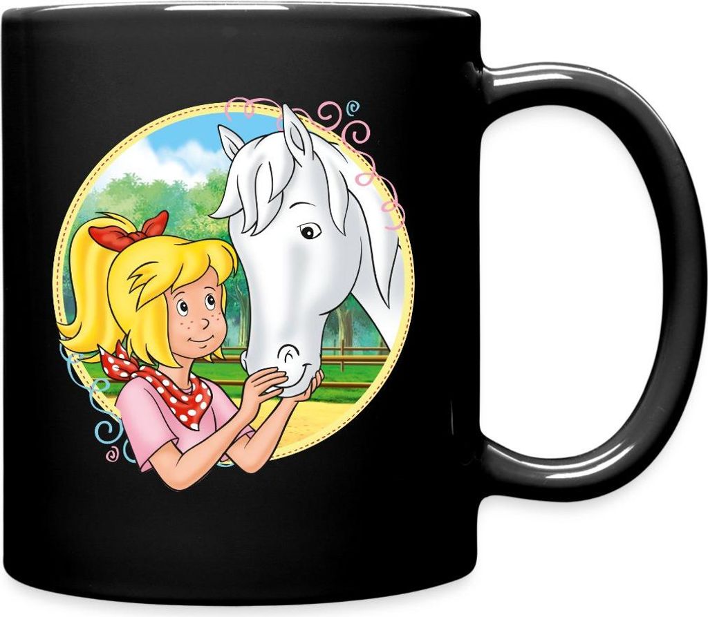 Spreadshirt Bibi Und Tina Streicheleinheiten Sabrina Tasse Einfarbig, One size, Schwarz