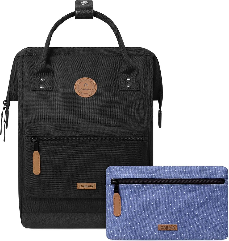 CABAIA zaino per il tempo libero zaino con scomparto per laptop Adventurer Essentials Backpack 18L Berlin nero