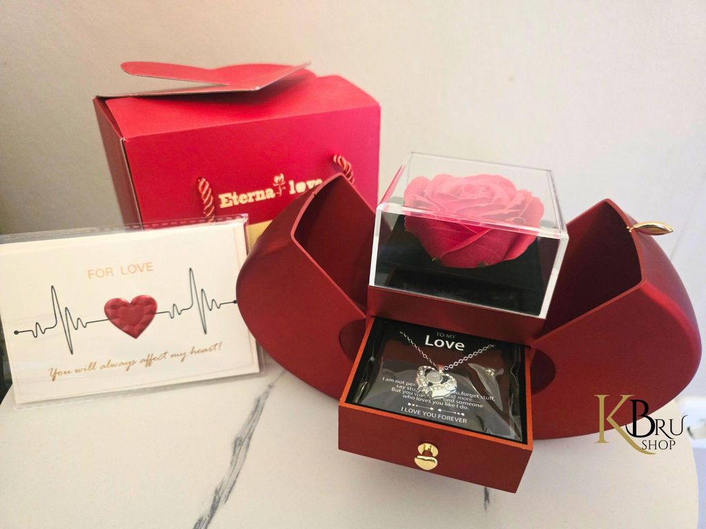 Rosa Eterna In Metallo Con Dedica - Regalo Per Fidanzata, Ideale Per Compleanno, Anniversario O San Valentino