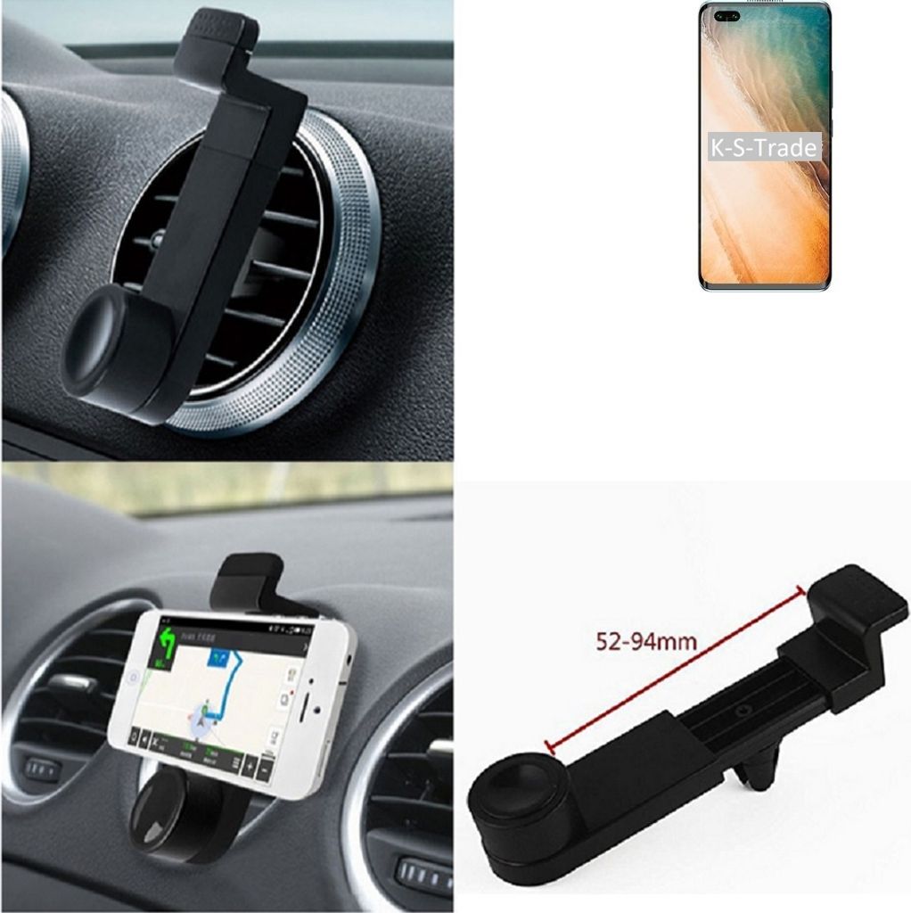K-S-Trade Lüftungshalterung kompatibel mit HiSense Infinity H60 5G KFZ-Halterung Autohalterung Handy-halterung Lüftungsgitter Lüftungsschlitze
