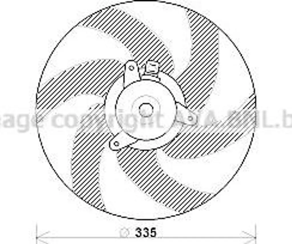 Ventilateur de radiateur robuste OE 1250E9 compatible Berlingo Xsara 306