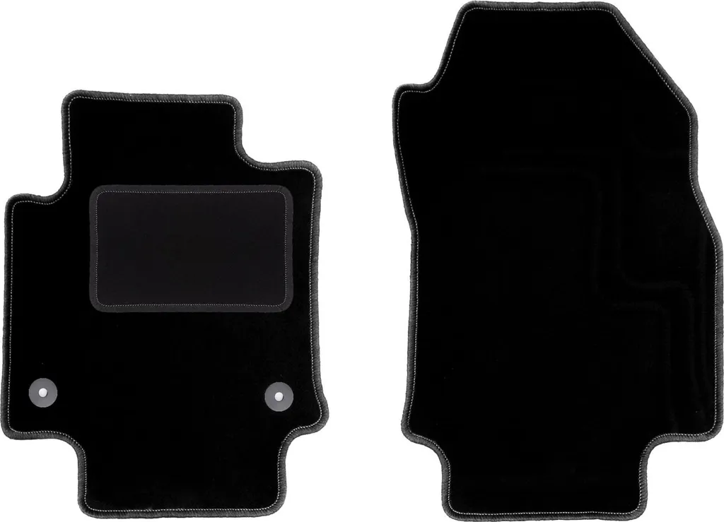 Wielganizator tappetini auto velours anteriori adatto per Toyota RAV4 V (2019-, SUV) neri, set 2 pz, con fissaggi
