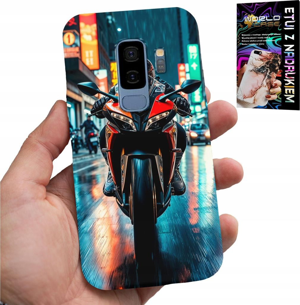 Fall Für Samsung Galaxy S9 Plus - Motorrad, Motorrad Einrad Designs + Film