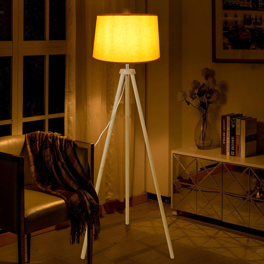 LED Stand Leuchte schwenkbar Wohn Ess Zimmer Stativ Steh Lampe höhenverstellbar 