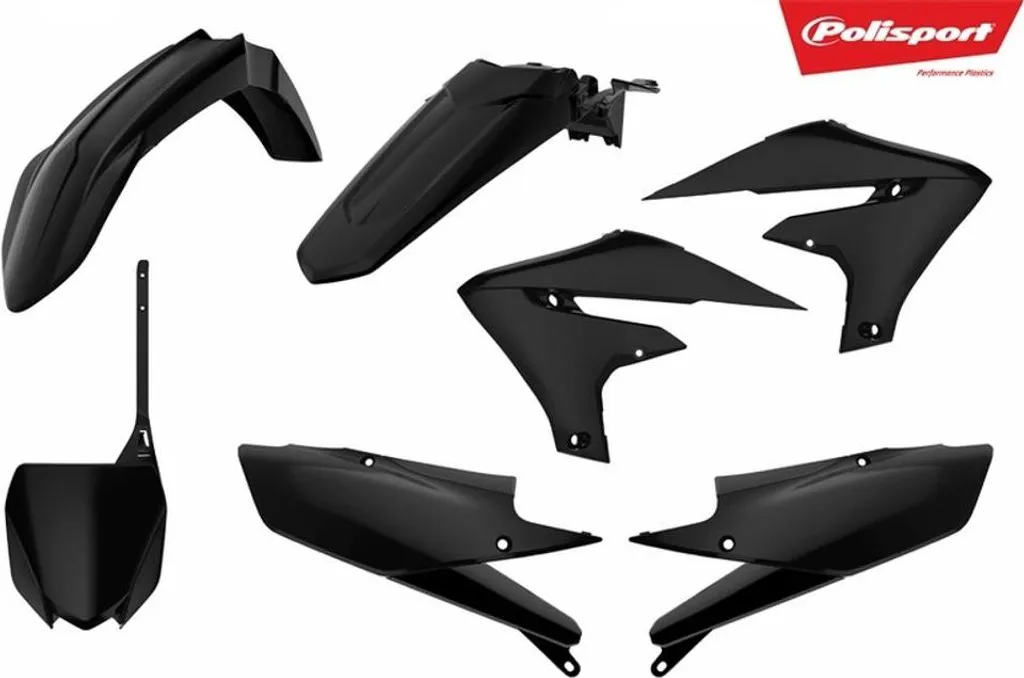 Carénage complet Yamaha YZ450F - Kit de plastiques Polisport noir moto