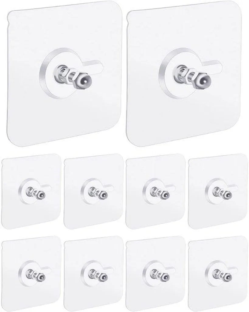 Cadre Photo Autocollant Transparent sans Perçage pour Déco Murale X10