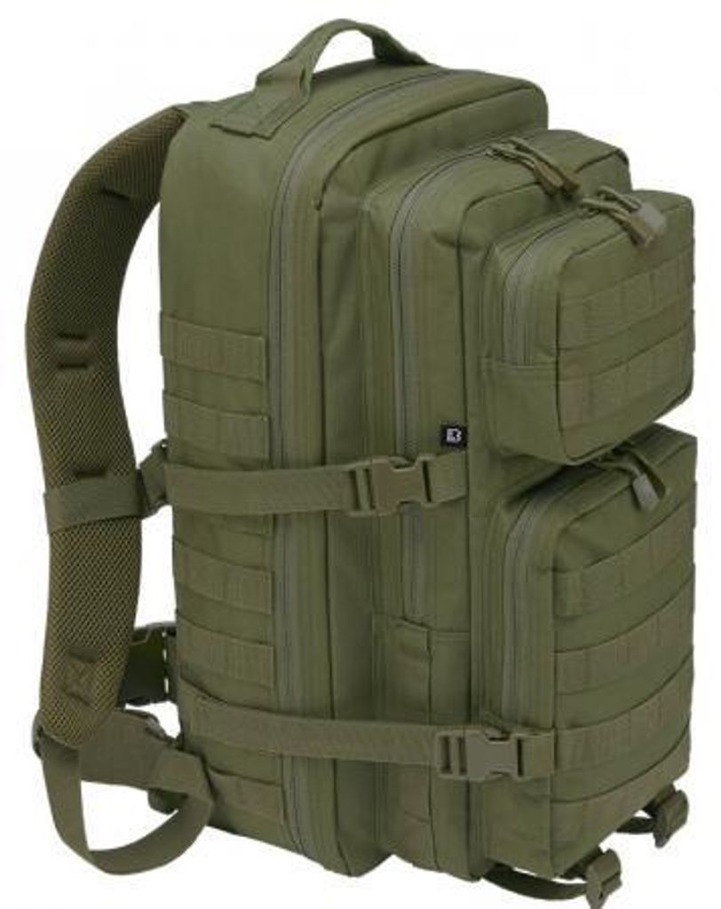 Mochila Brandit Us Cooper M de 25 litros, color verde. Imagen del producto 