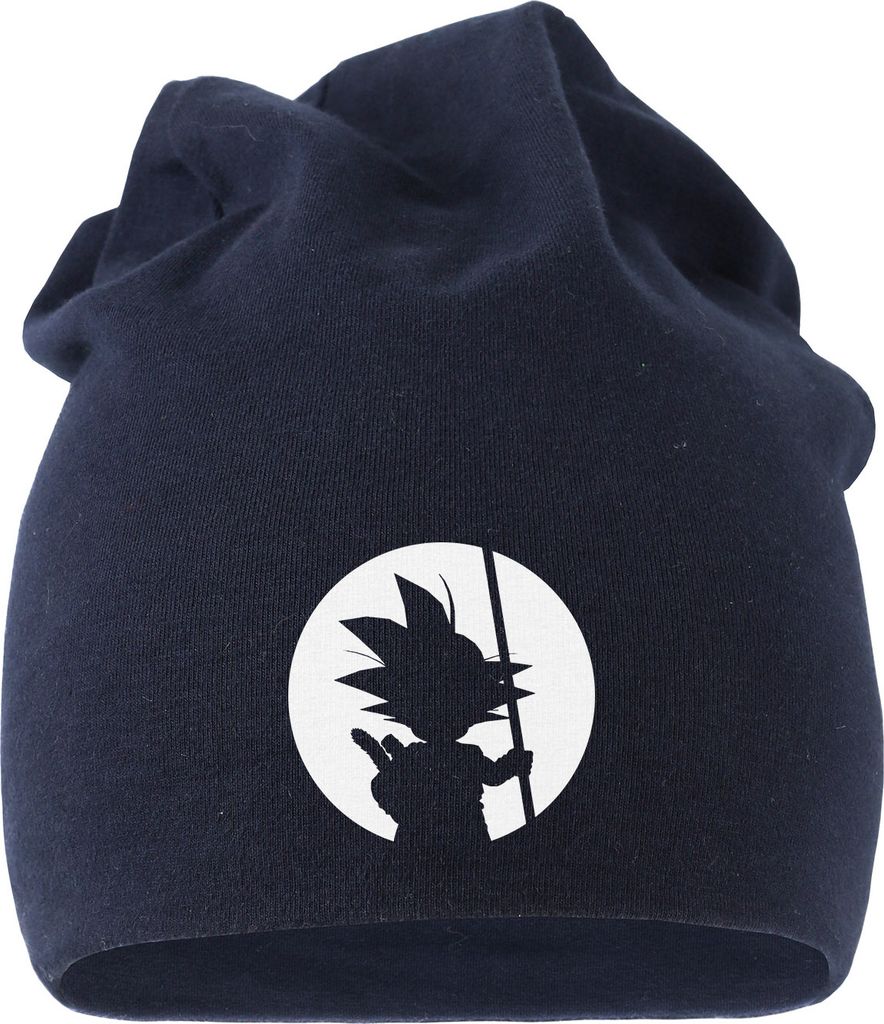 Jersey Beanie Son Goku Mütze bedruckt Herren Damen Moonworks navy unisize