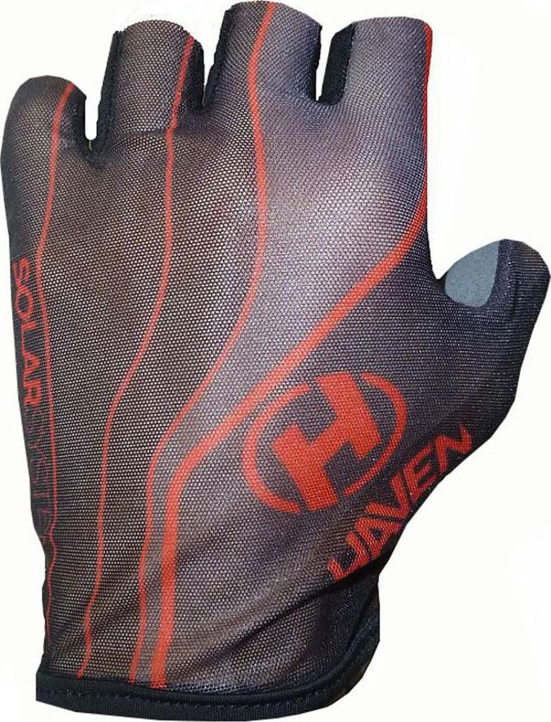 HAVEN Fingerlose Fahrradhandschuhe - SOLAR SHORT - Rot 3XL