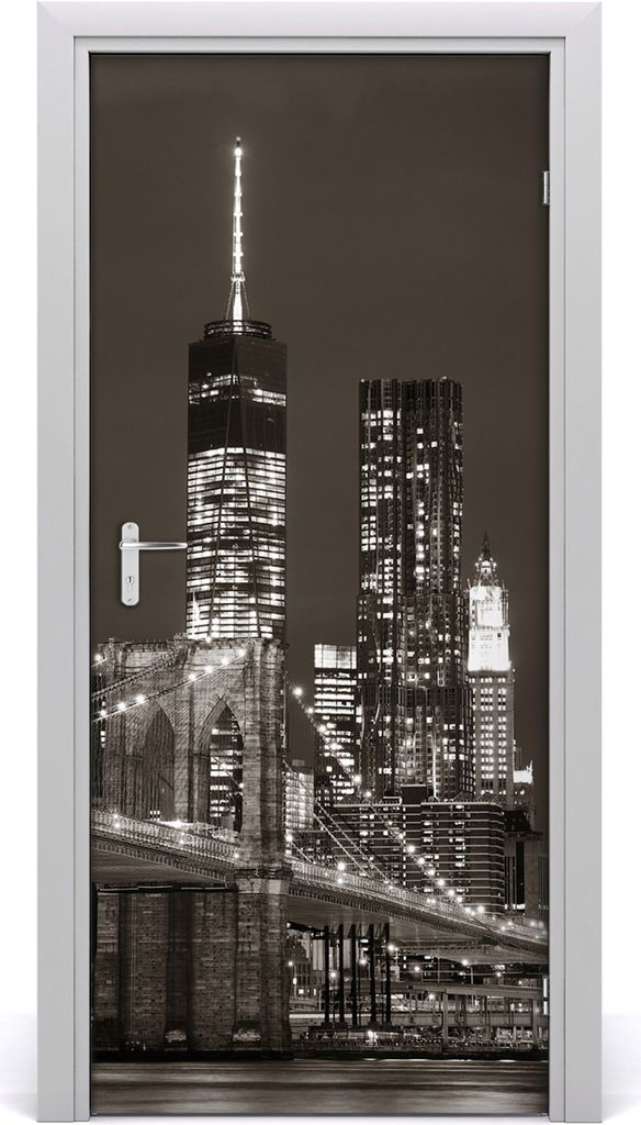 Tulup Türaufkleber 95x205 cm Dekorative Aufkleber Selbstklebend Wasserdichte Tapete Abnehmbar Schlafzimmer Wohnzimmer Wohnkultur - Manhattan New Y...
