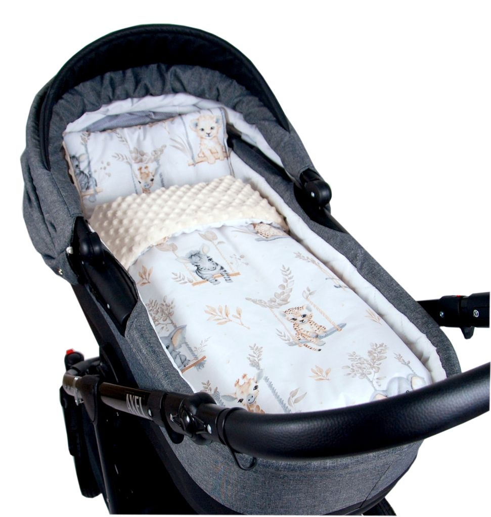 BabyLux Babydecke MINKY PLÜSCH 75x60cm mit Kissen – Weiche Produktbild 
