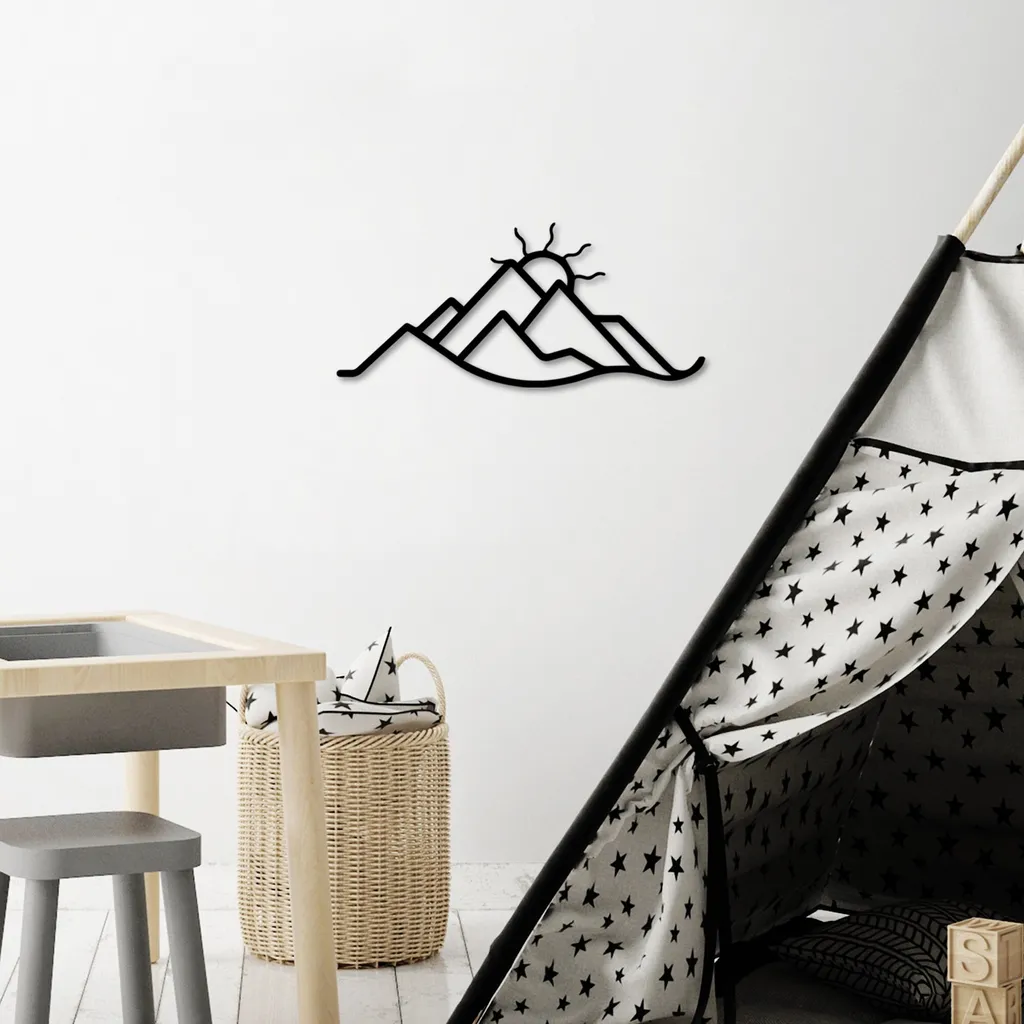 Décoration Murale Métal pour Salon et Chambre Style Nature Moderne