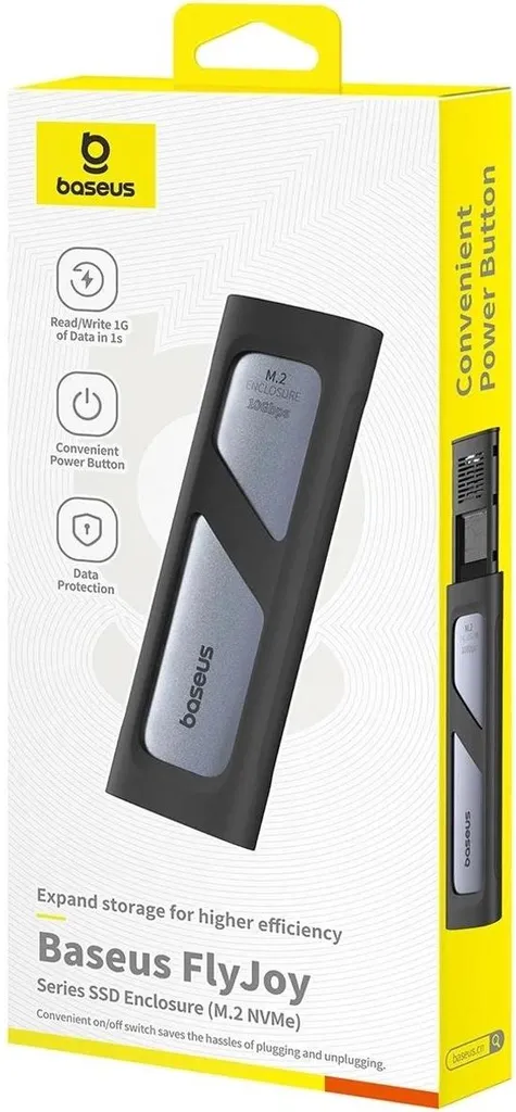 Baseus Flyjoy Contenitore SSD M.2 NVMe SATA 10Gbps Grigio | Offerta - 7