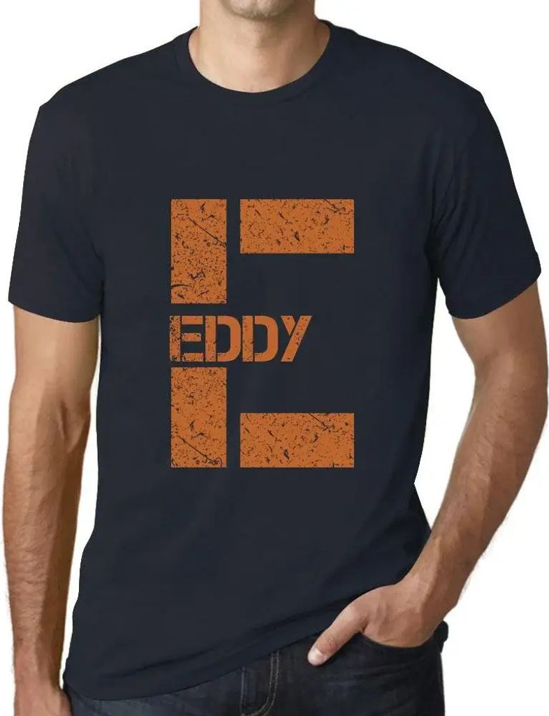 Herren Grafik T-Shirt Eddy Öko-Verantwortlich Vintage Jahrgang Kurzarm Lustige Druck Geburtstag Geschenk Mann
