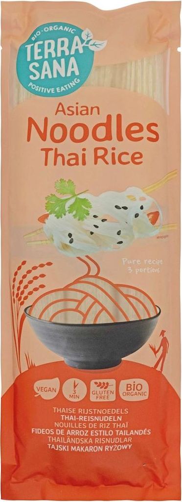 MAKARON (RYŻOWY) NOODLE SPAGHETTI BEZGLUTENOWY BIO 250 g - TERRASANA