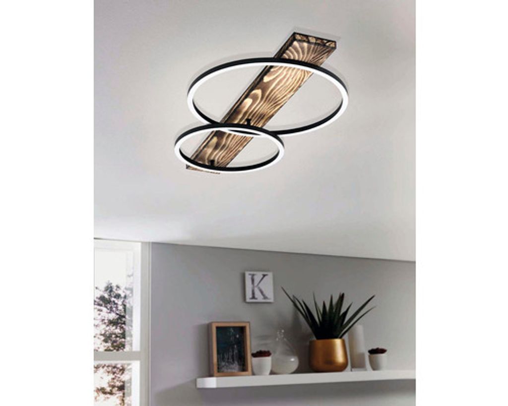 LED stropní svítidlo Eglo Boyal 99408 12 W černo/hnědé Obrázek produktu 