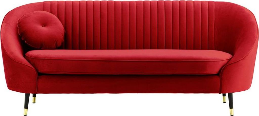 2,5-Sitzer Sofa Kooper mit Ziernähten-Velluto 7-brass