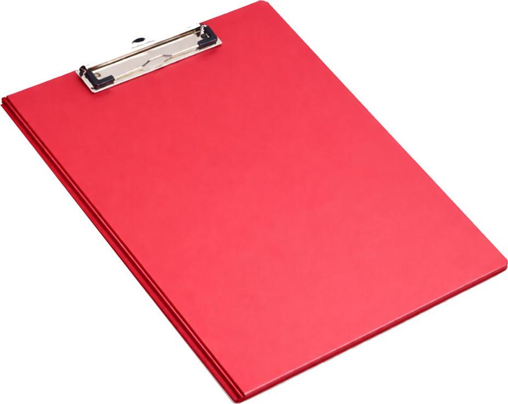 pavo Klemmbrett-Mappe mit Folienüberzug DIN A4 rot 10 Stück