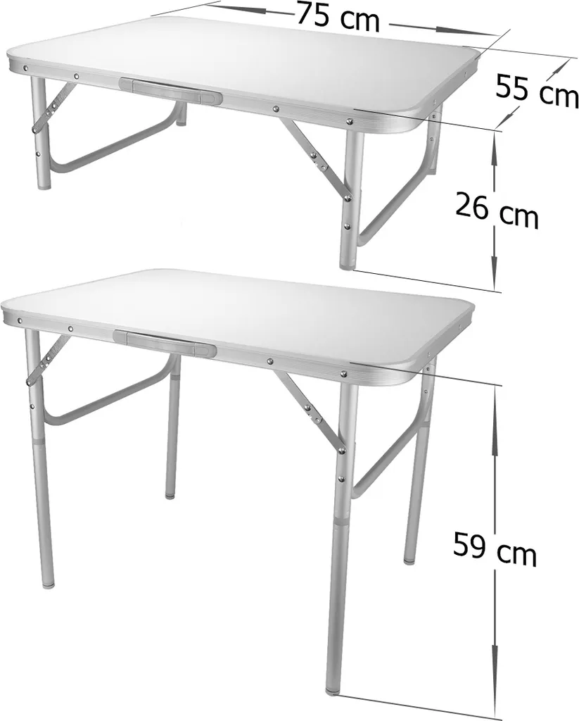 Table de camping pliable compacte : finis les repas encombrants au sol