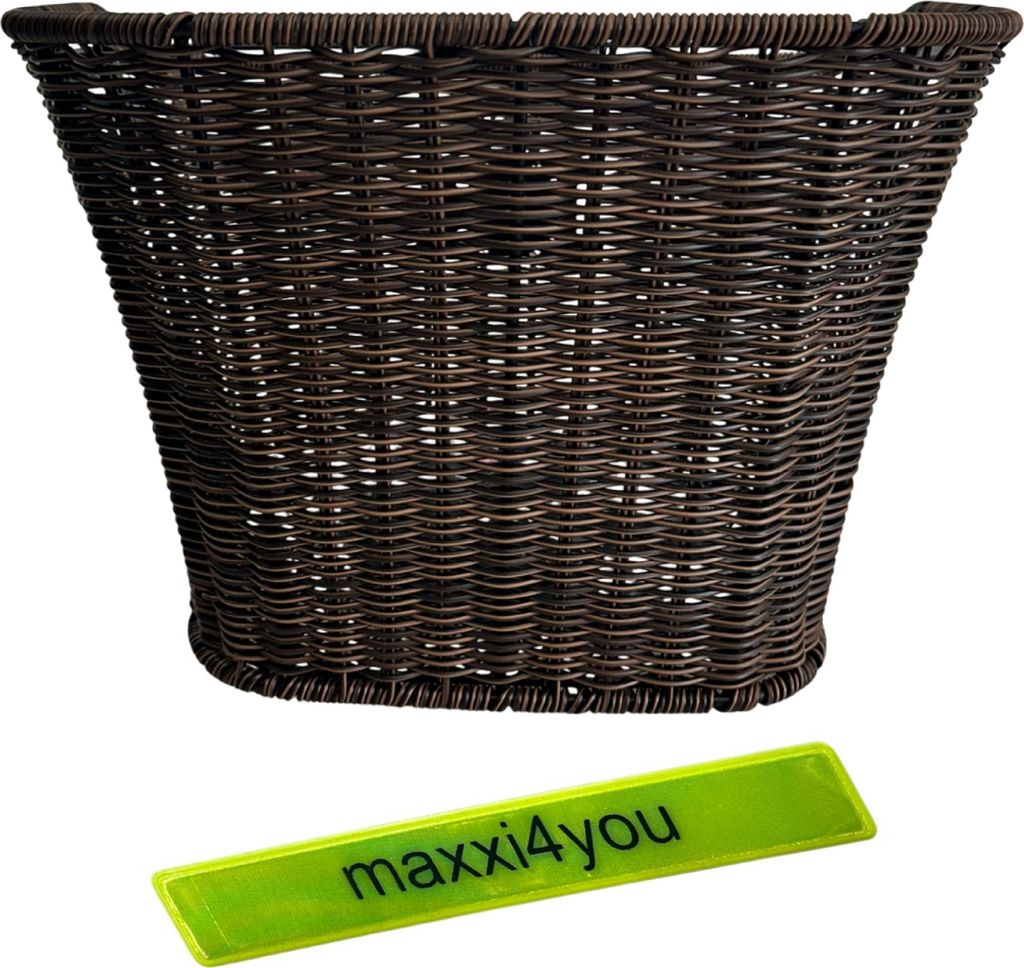 Panier de guidon pour vélo Panier en osier synthétique Image du produit 