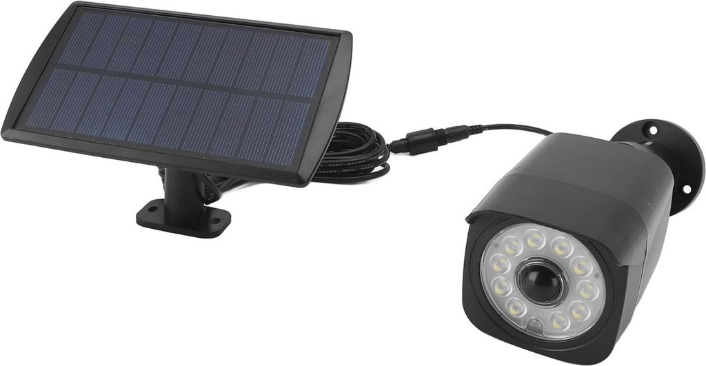 Dummy-Kameras Solar Licht Bewegungssensor IP65 wasserdicht 2200mAh Batterie simuliert Sicherheitskamera Licht für den Innenhof
