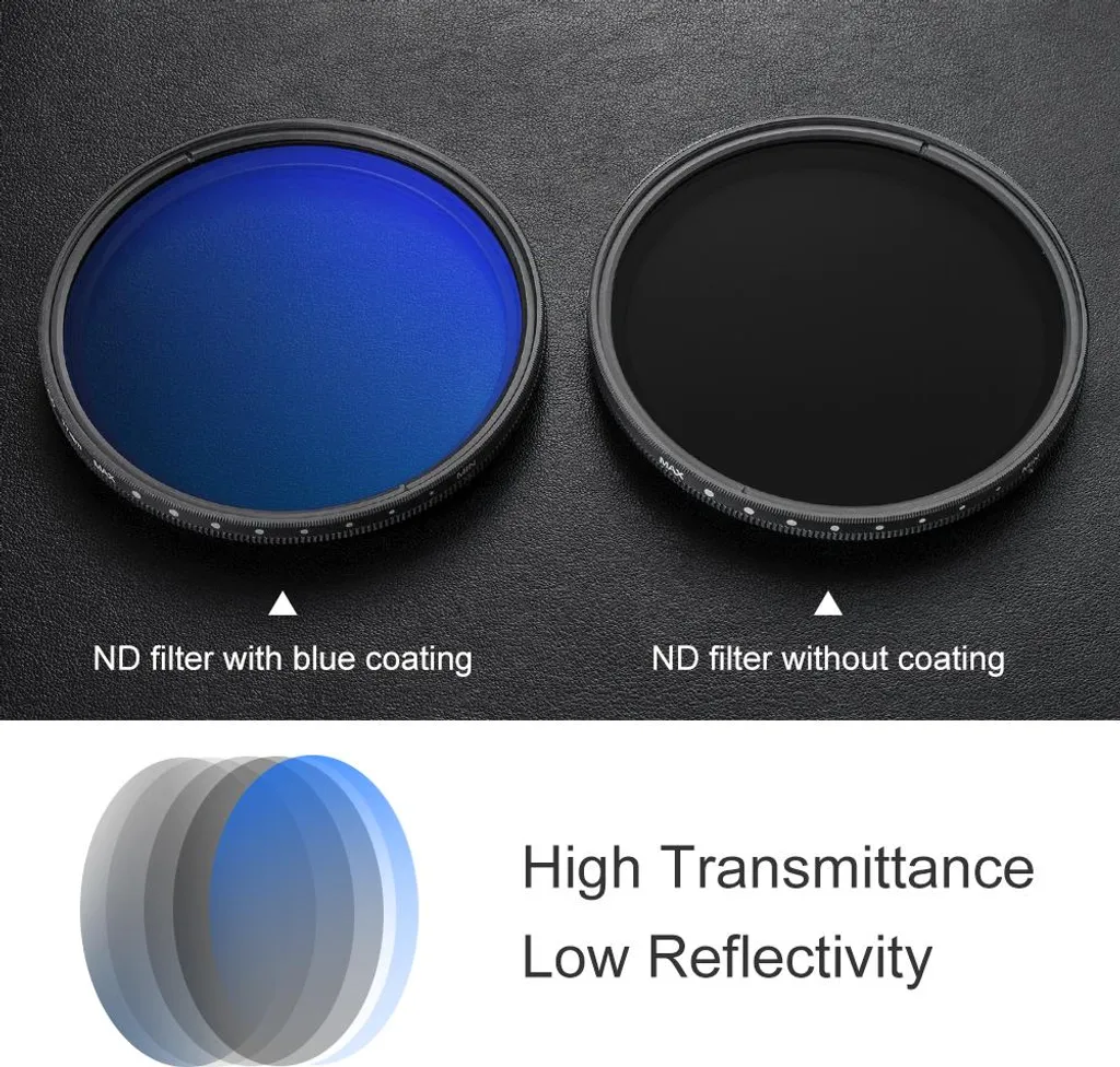 Filtre ND variable 67mm ultramince réglable pour boîtier Canon - 4