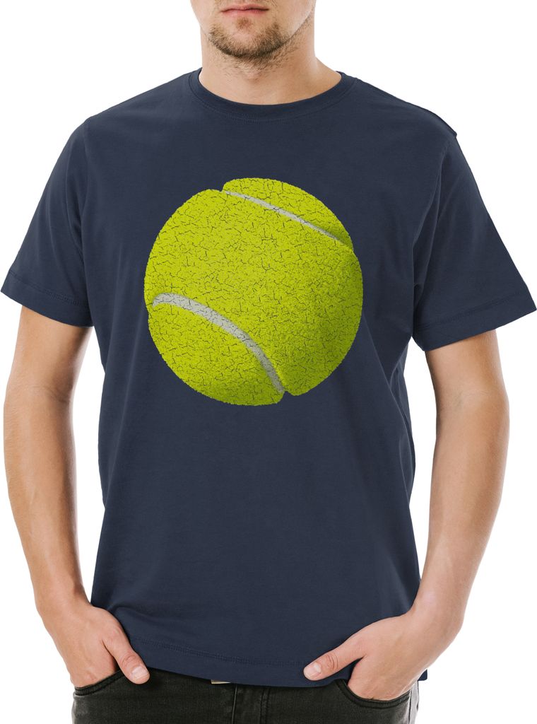 Urban Backwoods Tennis Ball, Herren T-Shirt, Farbe: Navy, Größe: XS