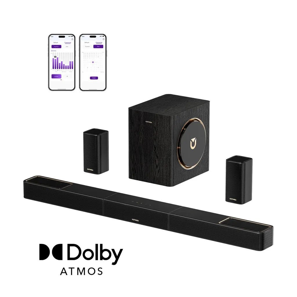 ULTIMEA Skywave Series 5.1.4 Barre de Son Dolby Atmos avec Subwoofer 8"