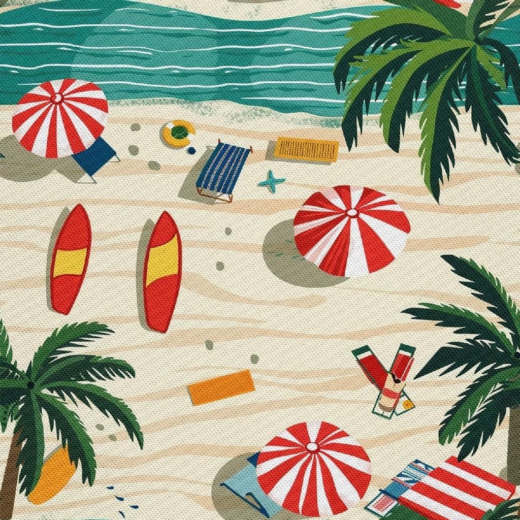 OUTDOOR DEKOSTOFFE OXFORD - Motiv Sommer | DX9073