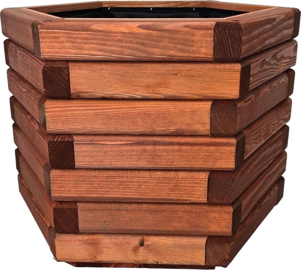 HolzGarden Pflanzkübel Holz 50x40x43 cm Imprägniert Farbe Produktbild 
