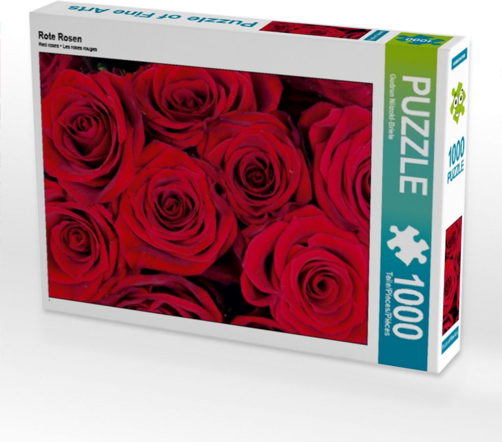 Calvendo Rote Rosen 1000 Teile Puzzle quer 640x480mm, Nitzold-Briele Gudrun; 7322402